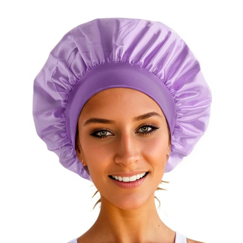 Wide Brim Silk Bonnet
