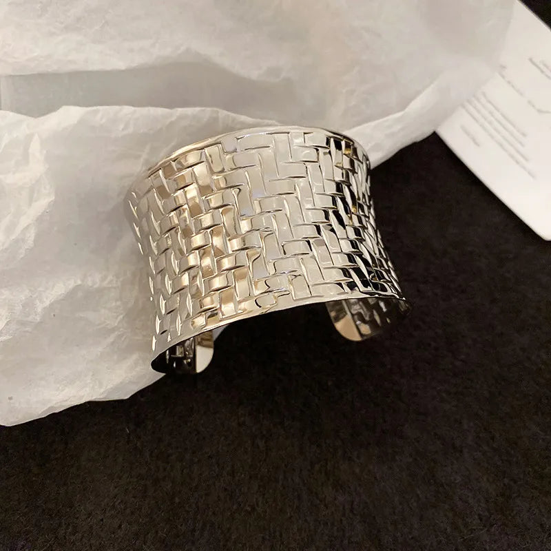 Woven Silver Cuff