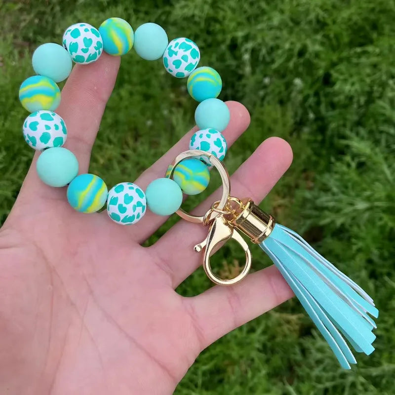 Silicon Beaded Keychain