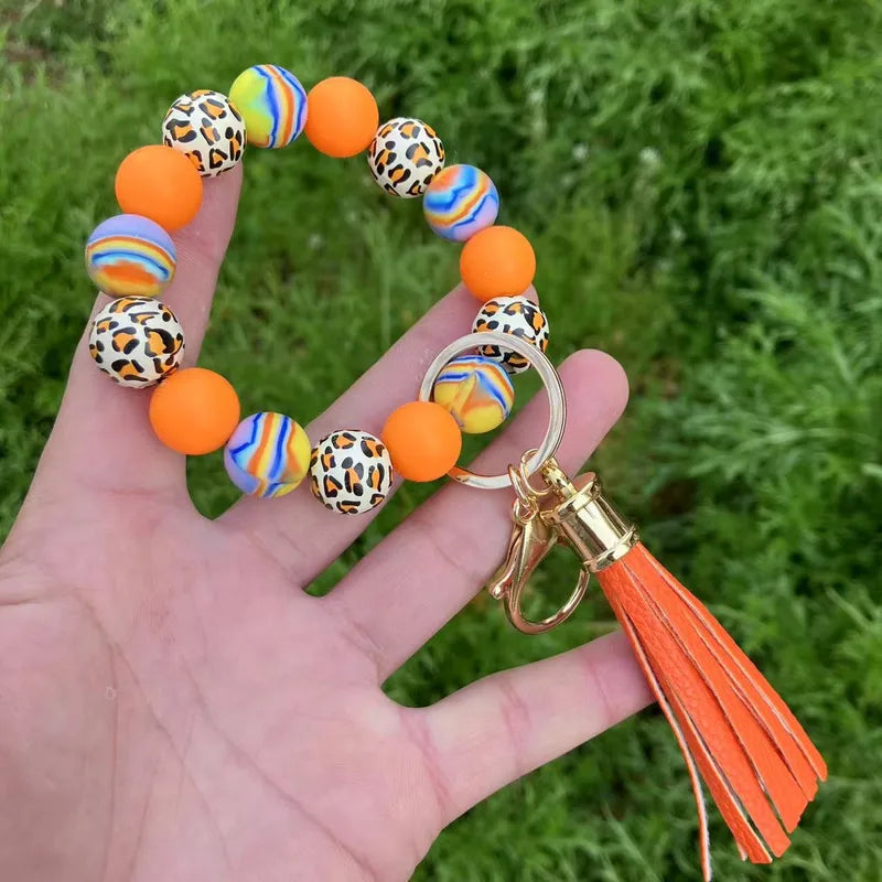 Silicon Beaded Keychain