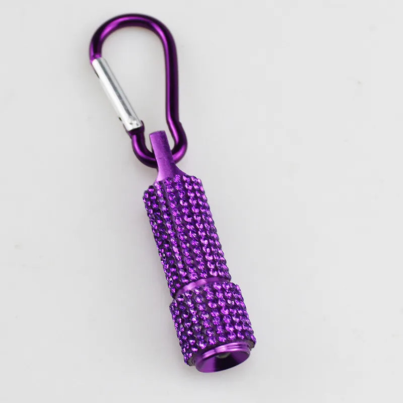 Mini Rhinestone LED Flashlight