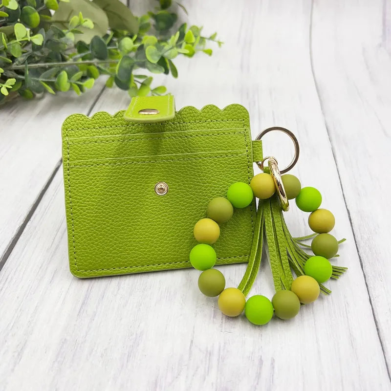 Beaded Flat Wallet