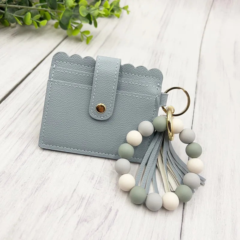Beaded Flat Wallet