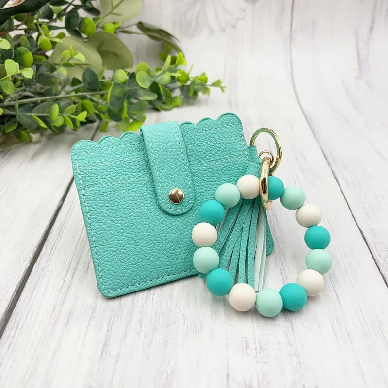 Beaded Flat Wallet
