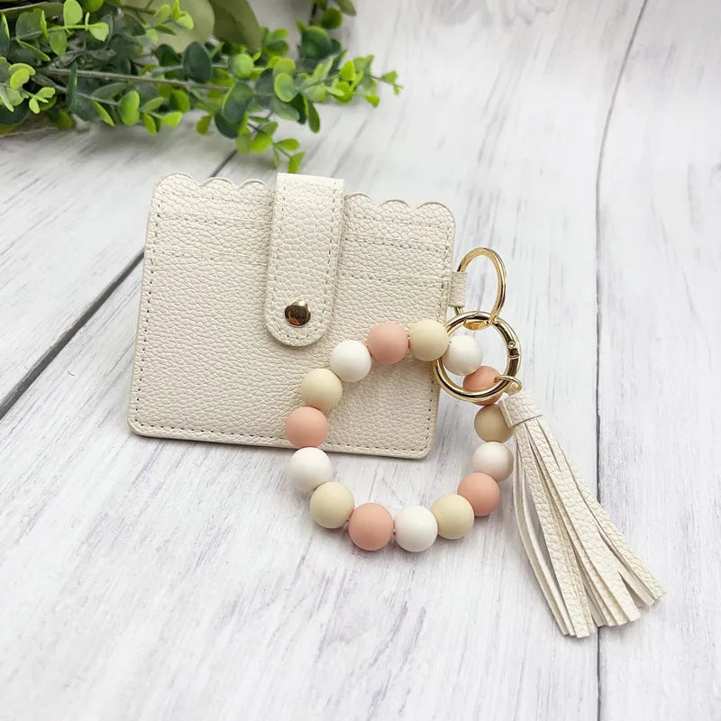 Beaded Flat Wallet