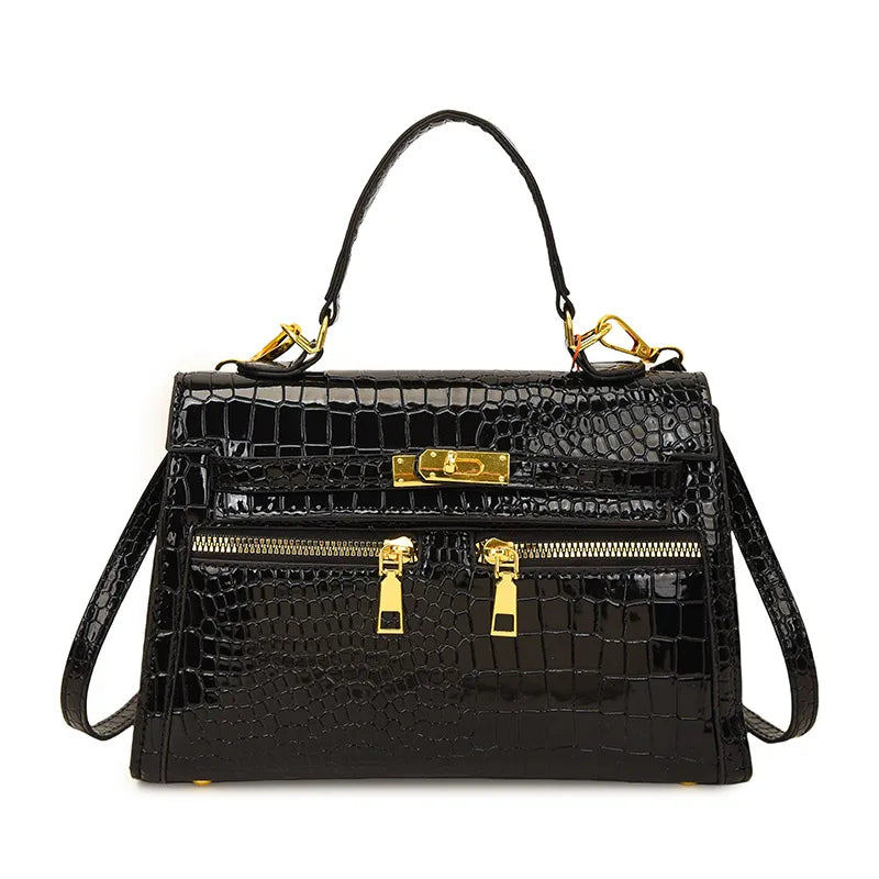 Maudie Croc Berky Crossbody