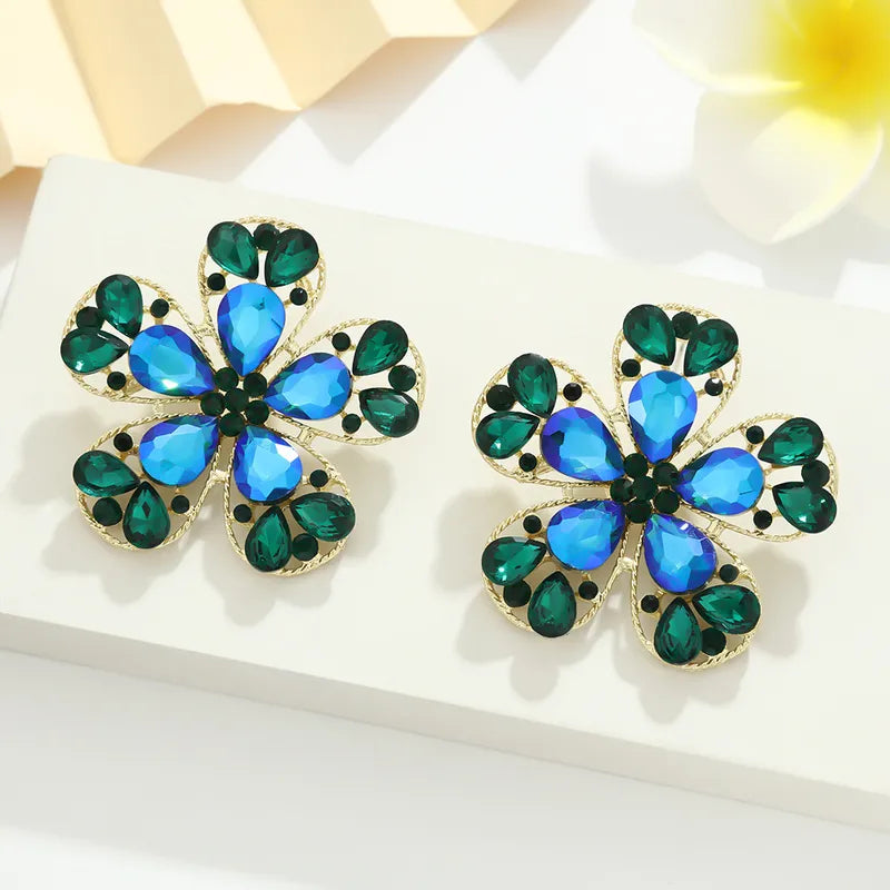 Spring Flower Gem Earrings