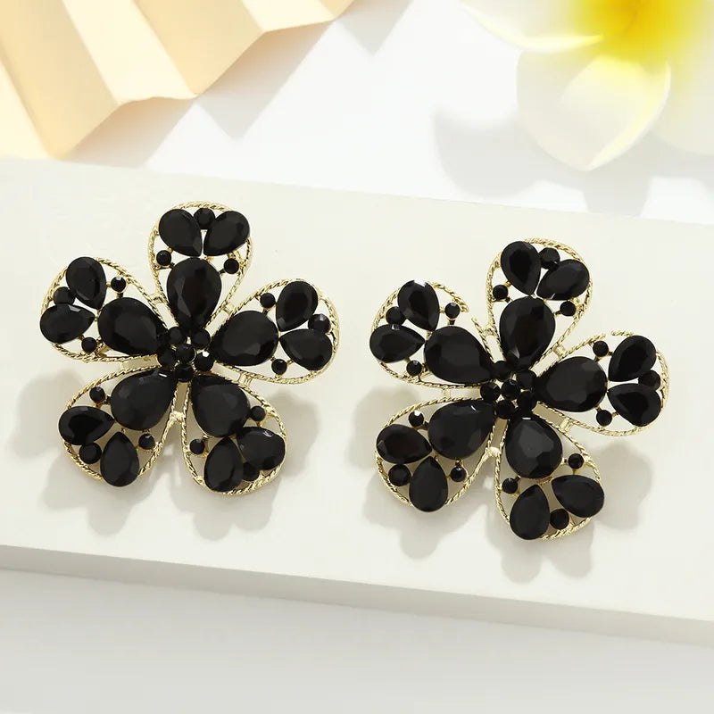 Spring Flower Gem Earrings