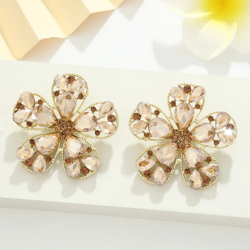 Spring Flower Gem Earrings