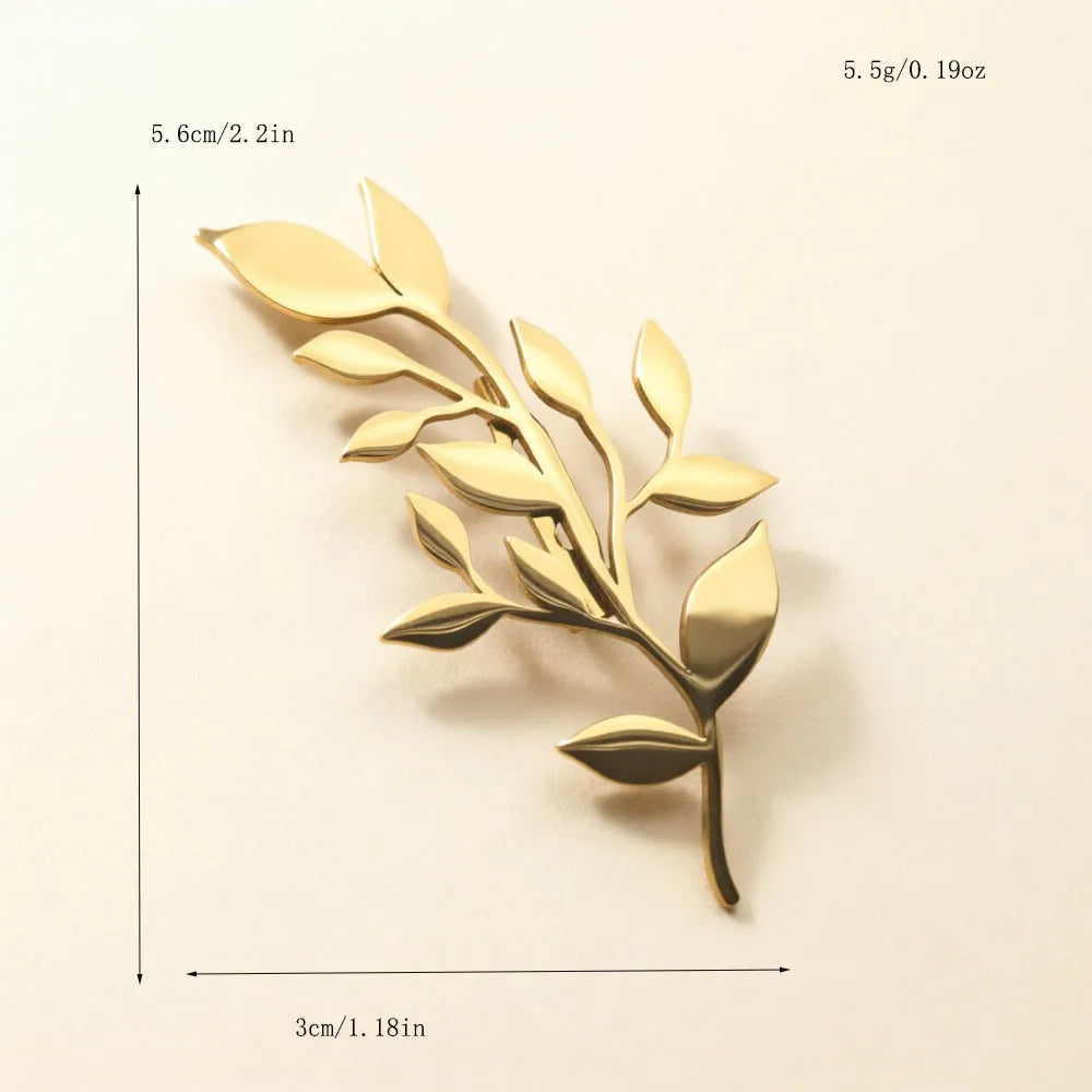 Glossy Gold Brooches