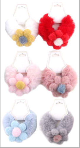 Flower Fuzzy Plush Hair Bands