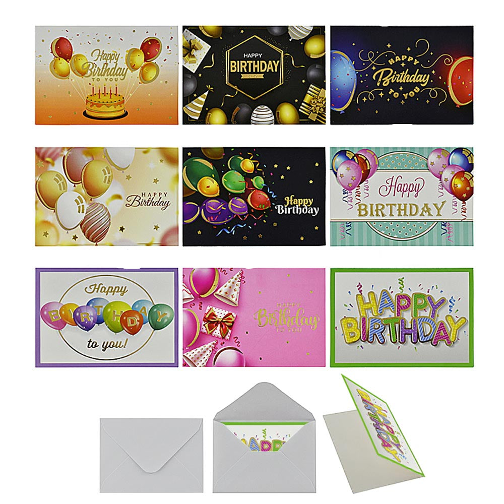 Fun Assorted Happy Birthday Card Set