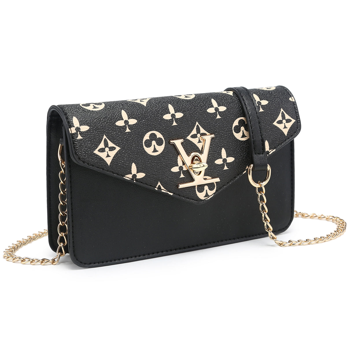Monogram Envelope Flap Crossbody Bag