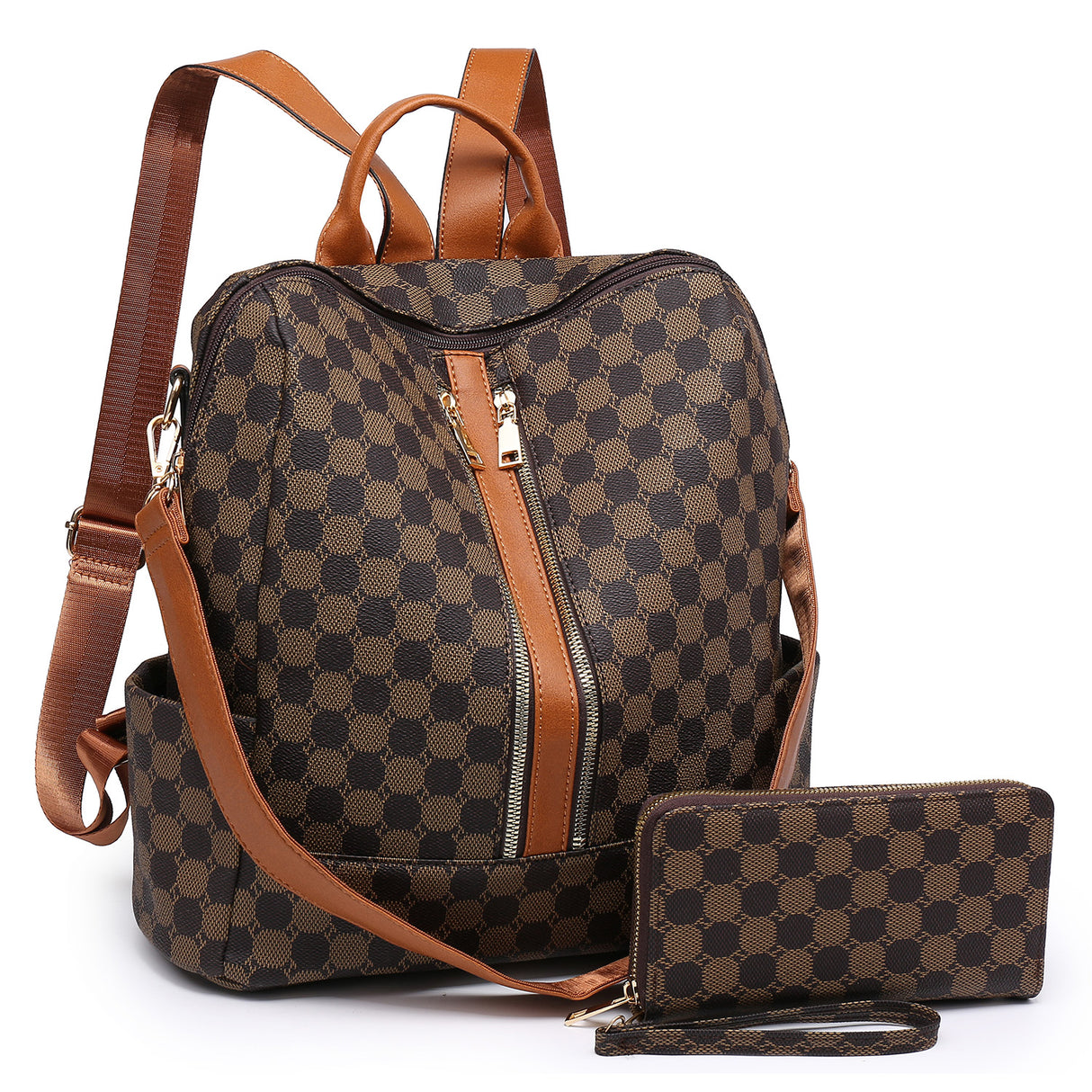 Susan Fashion Monogram 2-in-1 Convertible Backpack