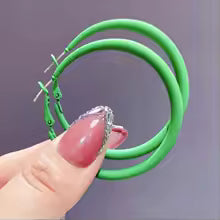 Neon Mini Hoops Earrings