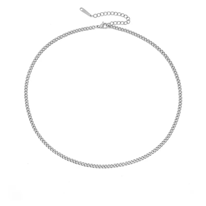 Miami Cuban Necklace in 15" + 5" Extender