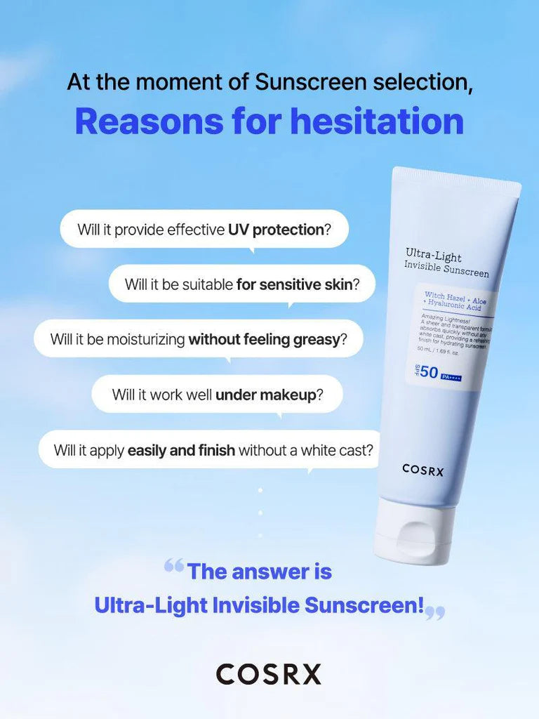 Cosrx Ultra-Light Invisible Sunscreen