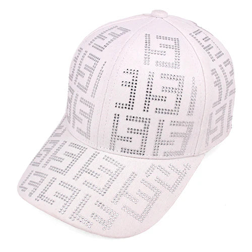 Fashion Hat With Rhinestone Design