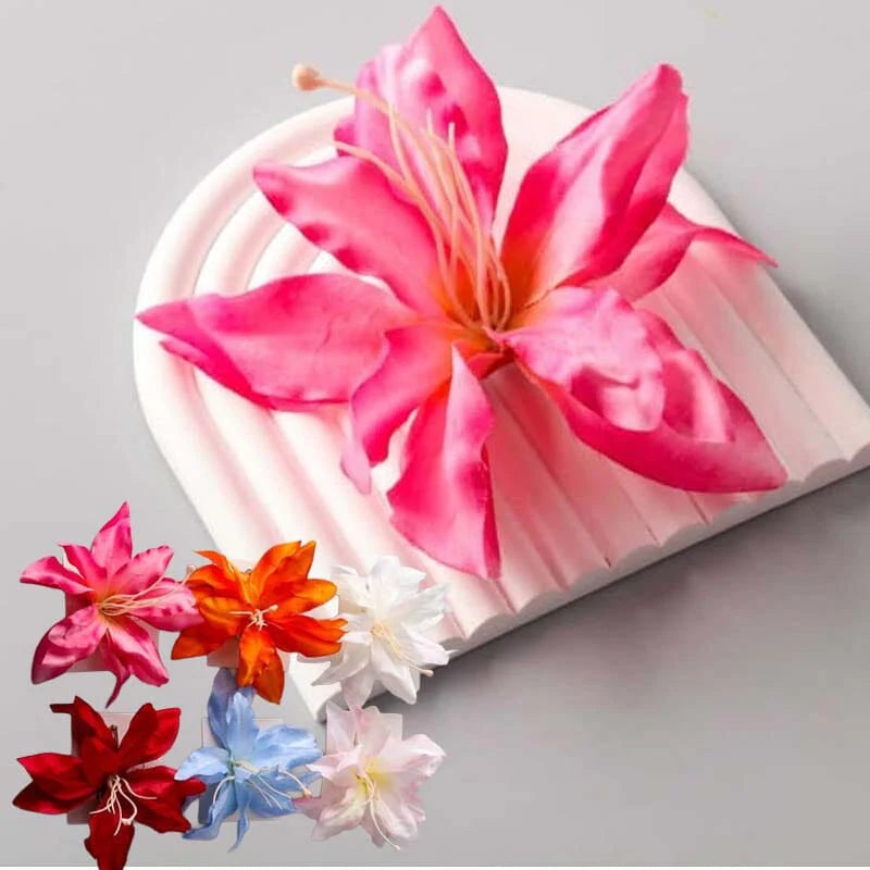 Artificial Star Lily Clip