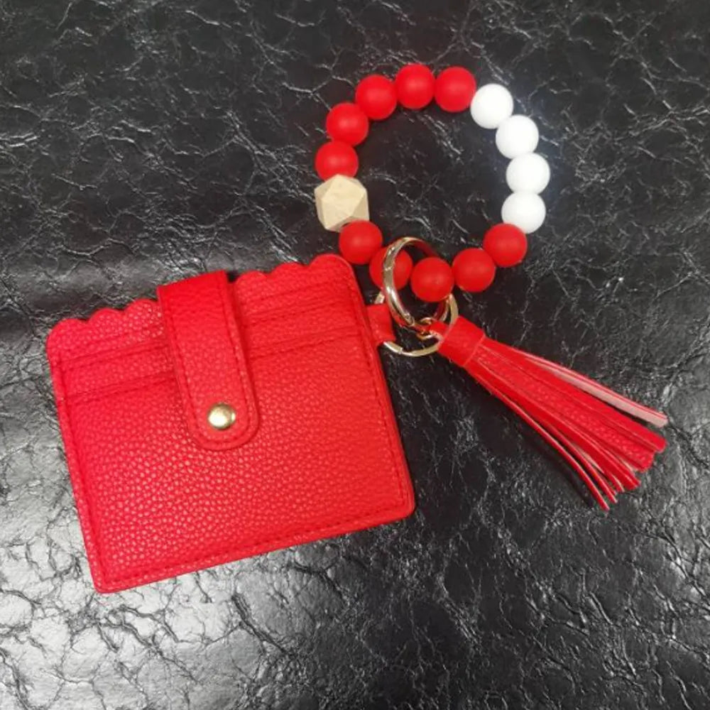 Beaded Flat Wallet
