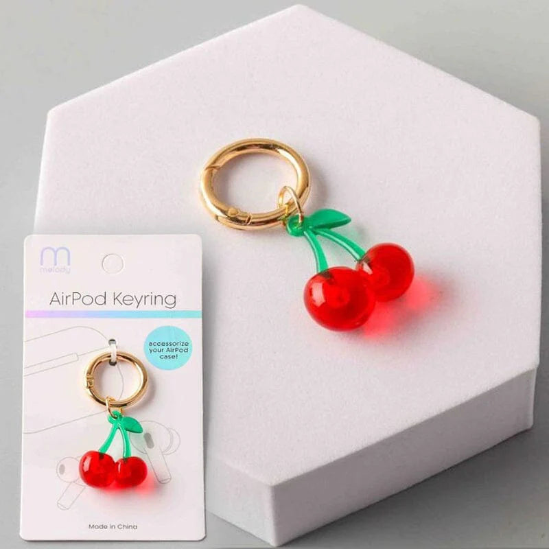 Cherry Airpod Keyring