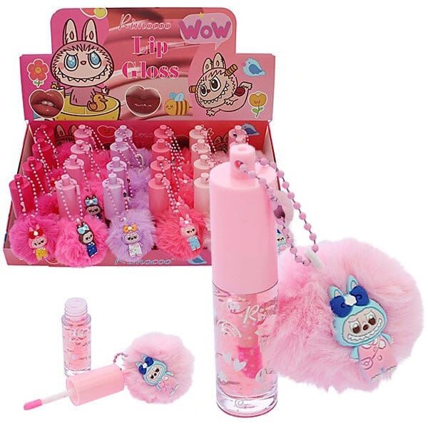 Rimoco Character Pom Pom Charm Lip Gloss