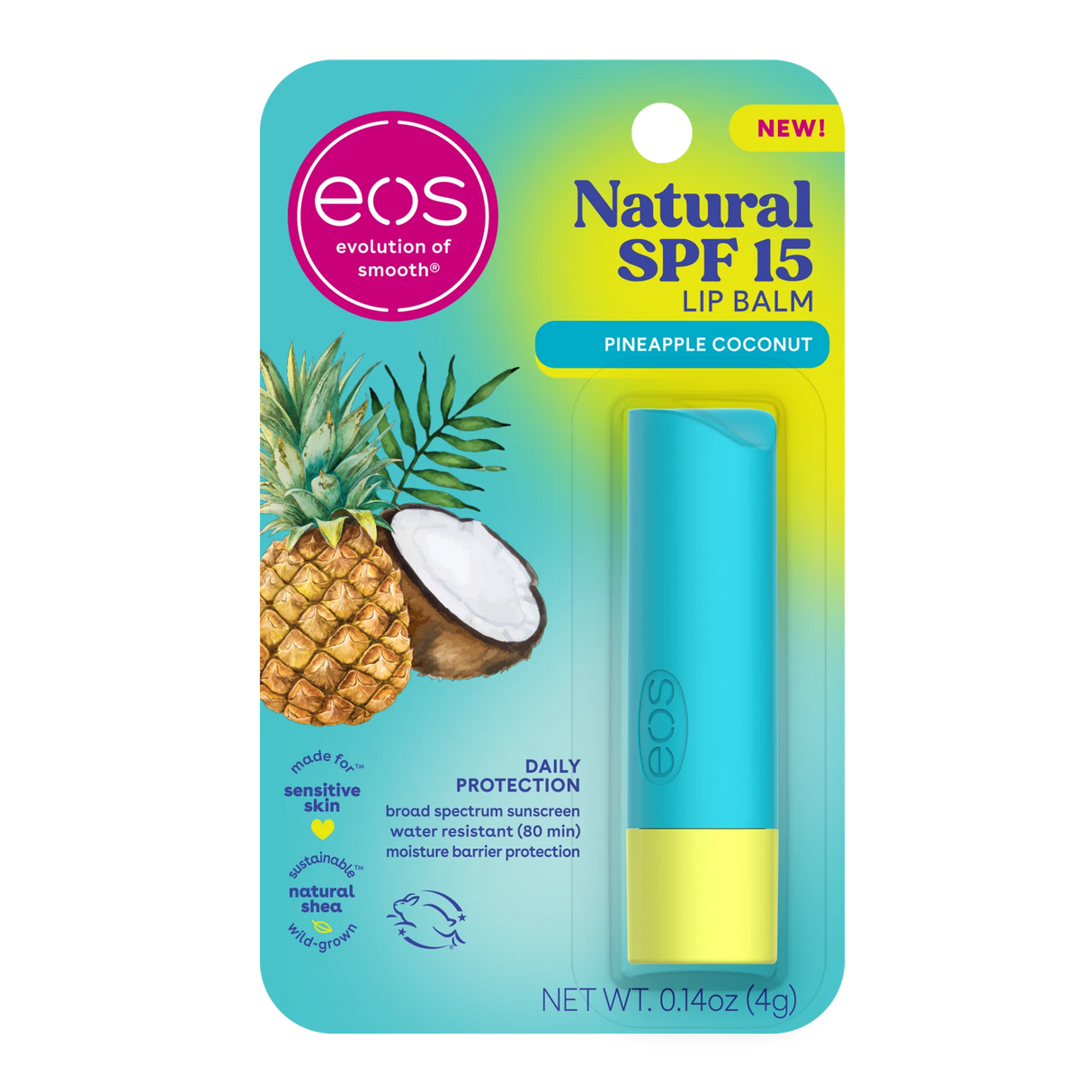 Eos Organic Stick Lip Balm Pineapple Coconut