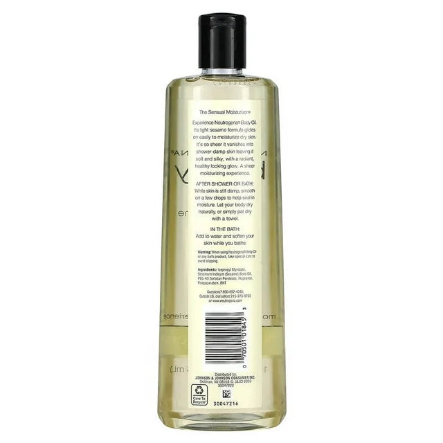 Neutrogena Fragrance-Free Body Oil Light Sesame Formula