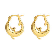 Dolphin Hoop Earrings