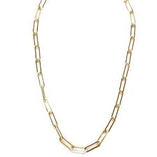 SS Paperclip Necklace 10cm