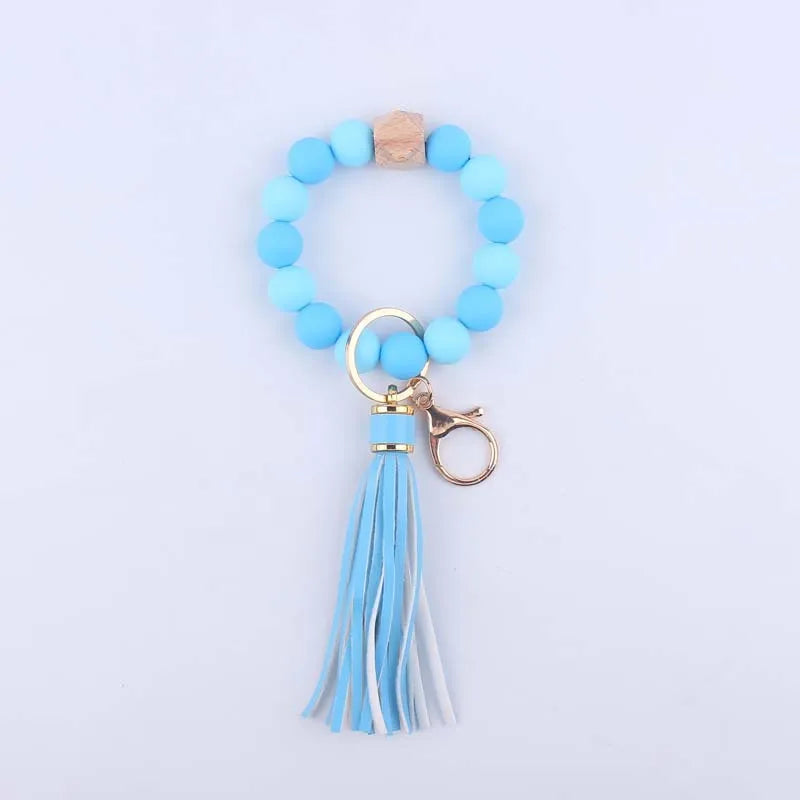 Silicon Beaded Keychain
