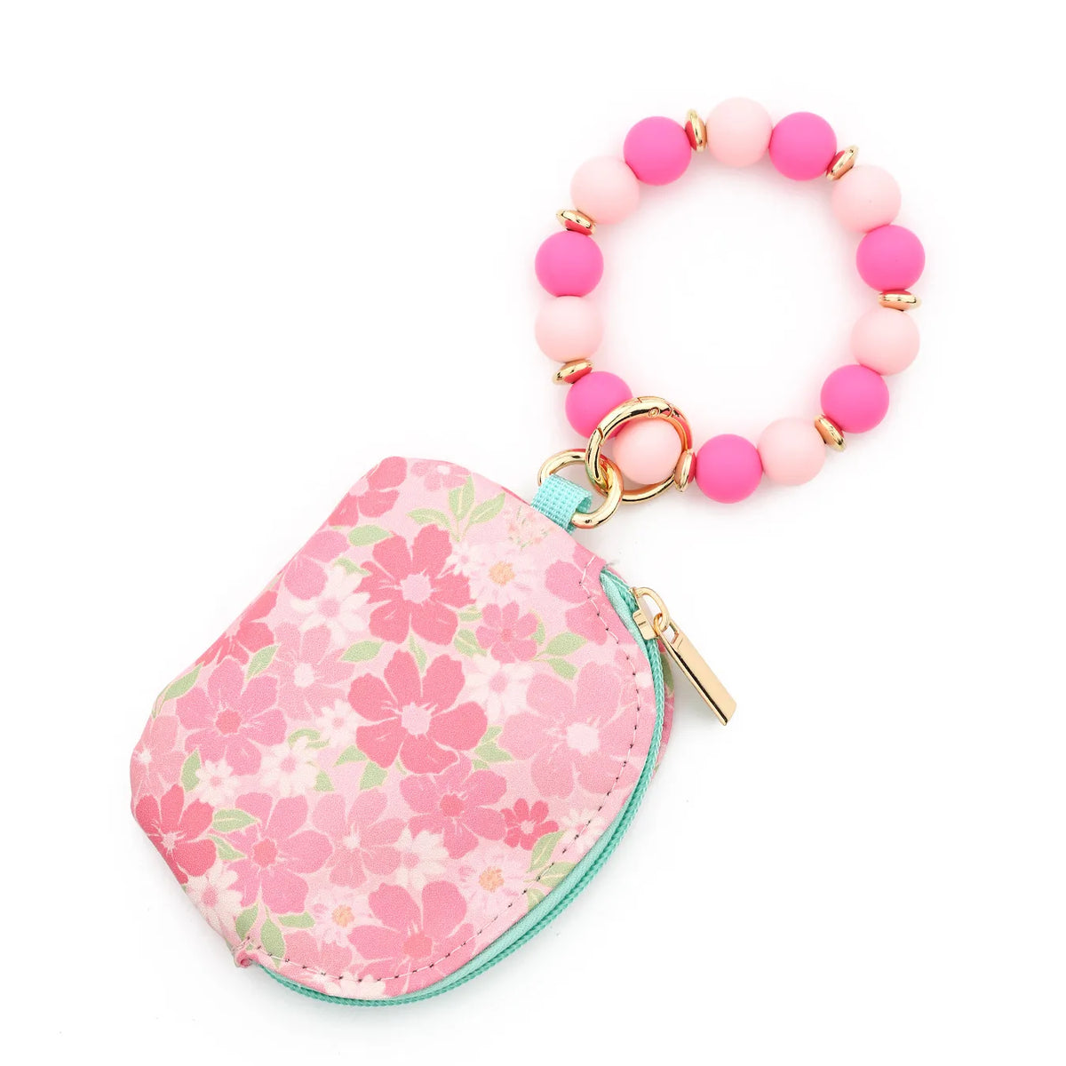 Floral Beaded Coin Pouch