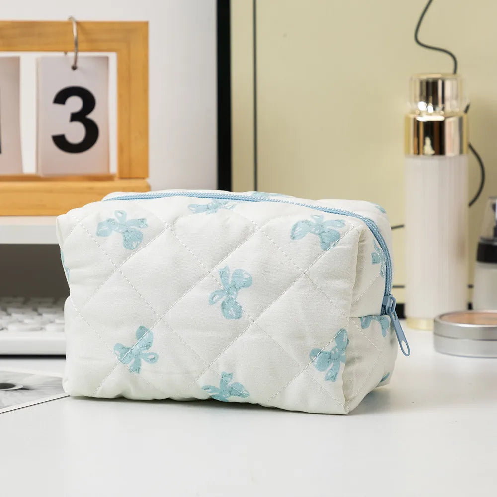 Gingham Square Makeup Bags & Storage