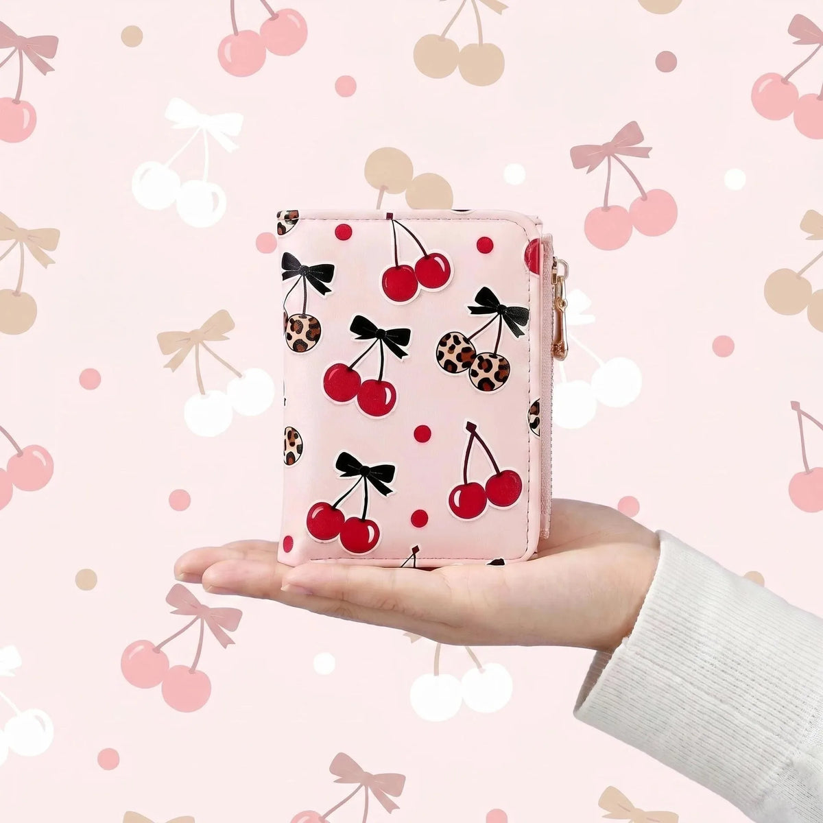 Leopard Cherry Wallet