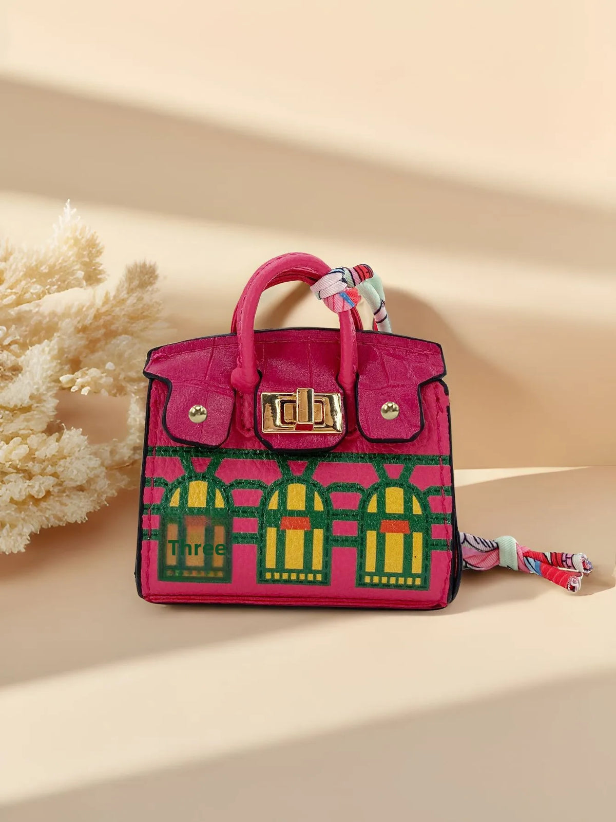 Mini House Purse Keychain