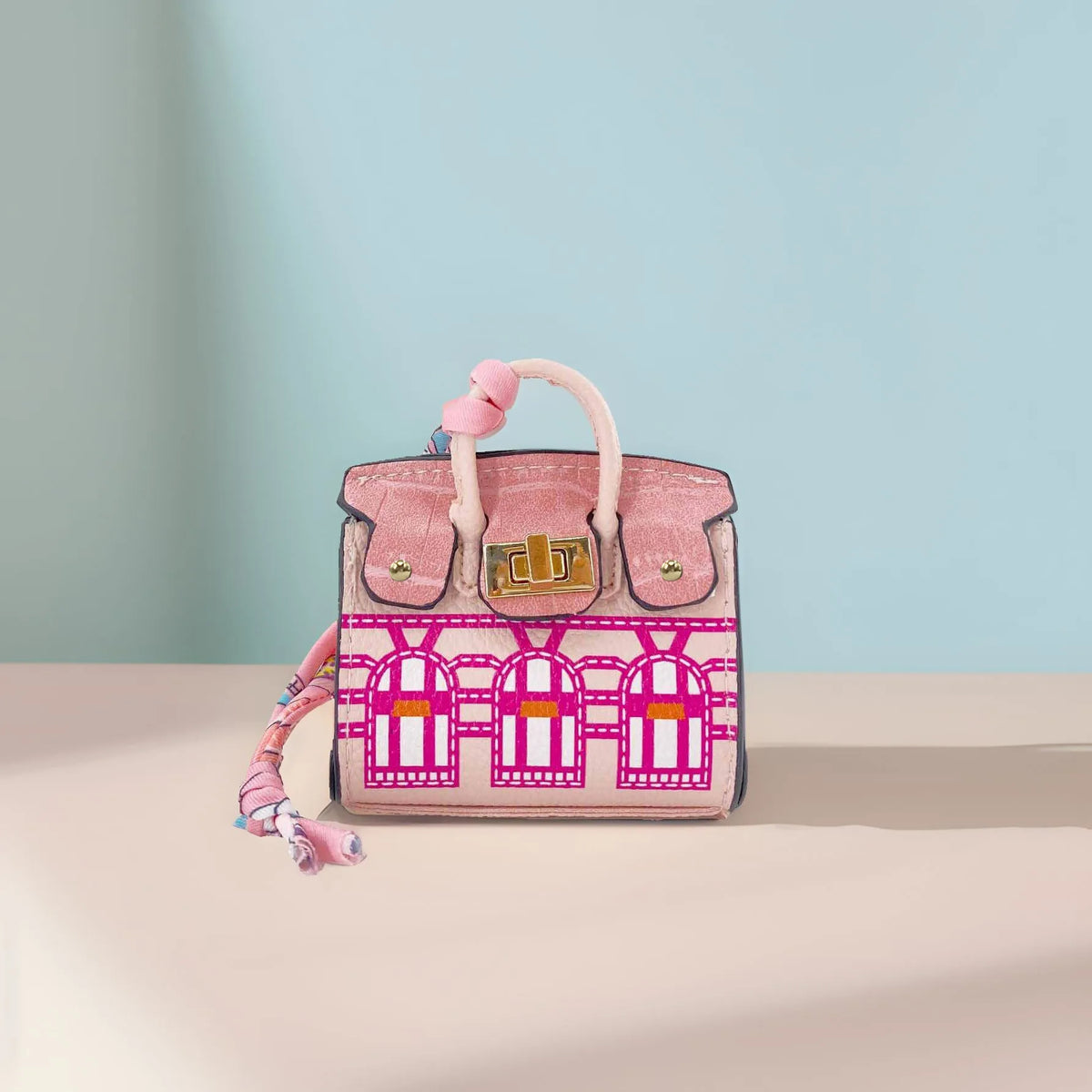 Mini House Purse Keychain