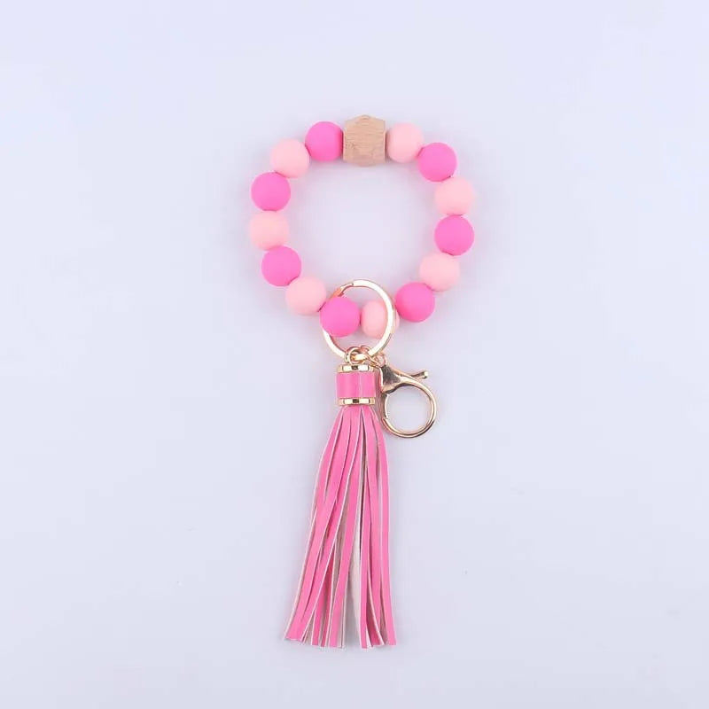 Silicon Beaded Keychain