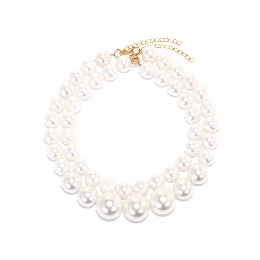Double Layer Pearl Necklace