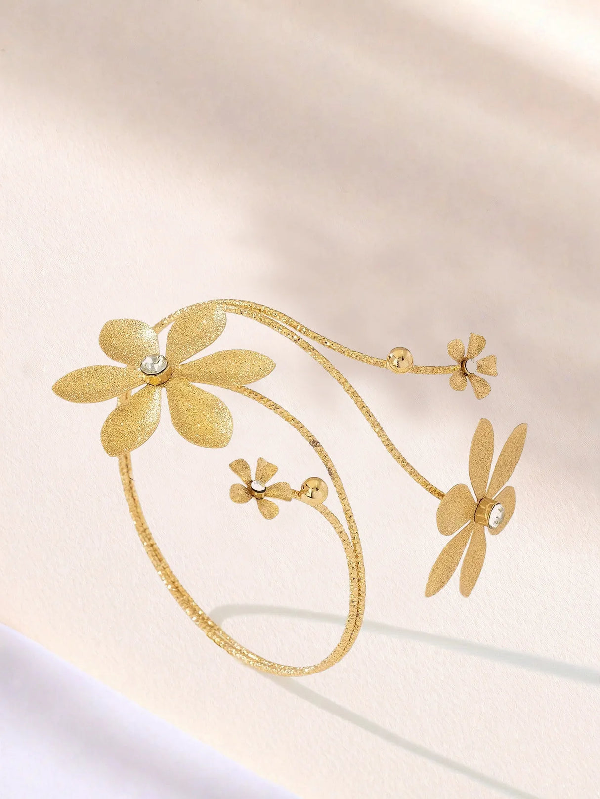 Gold Flower Arm Cuff