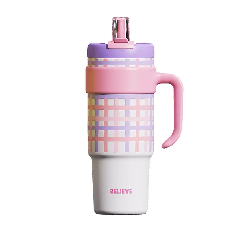 Basic Plaid Tumbler