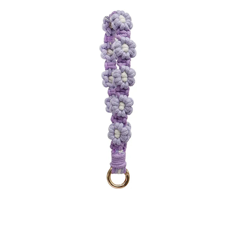 Handcrafted Daisy Mobile Phone Lanyard