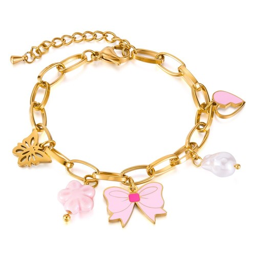 Alaia Gold Plated Charm Bracelet