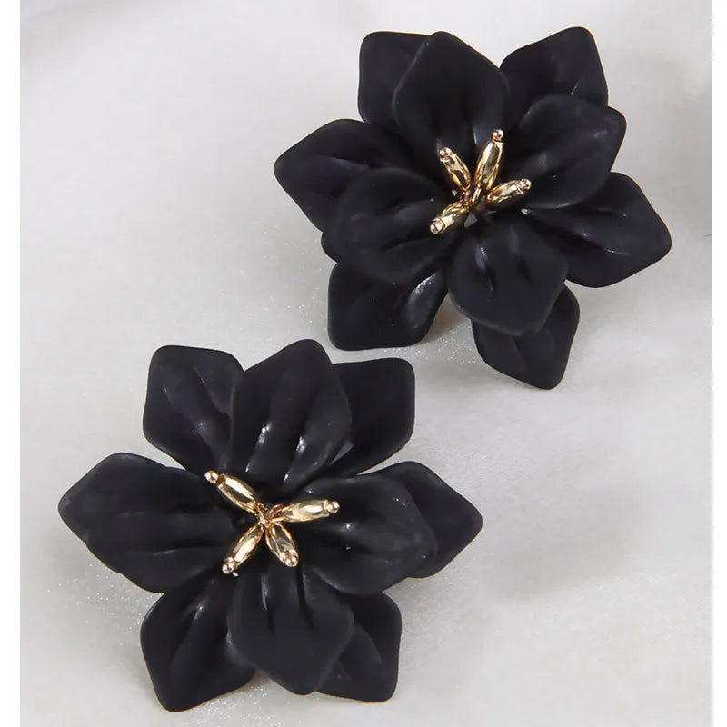 Lila Flower Earrings