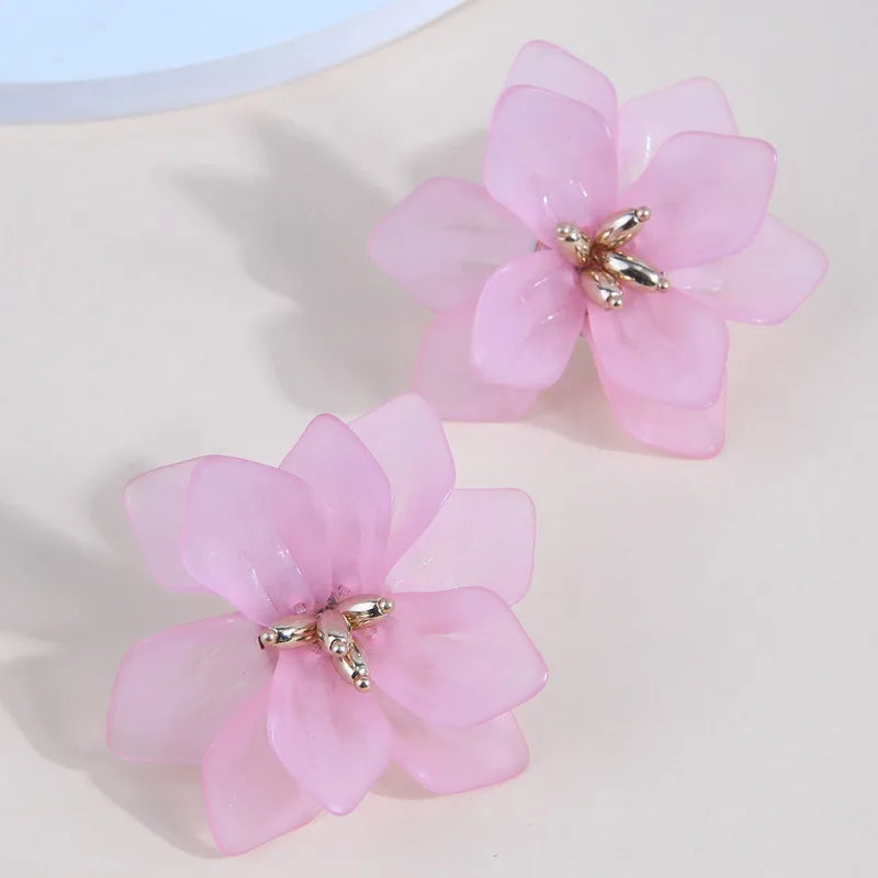 Lila Flower Earrings