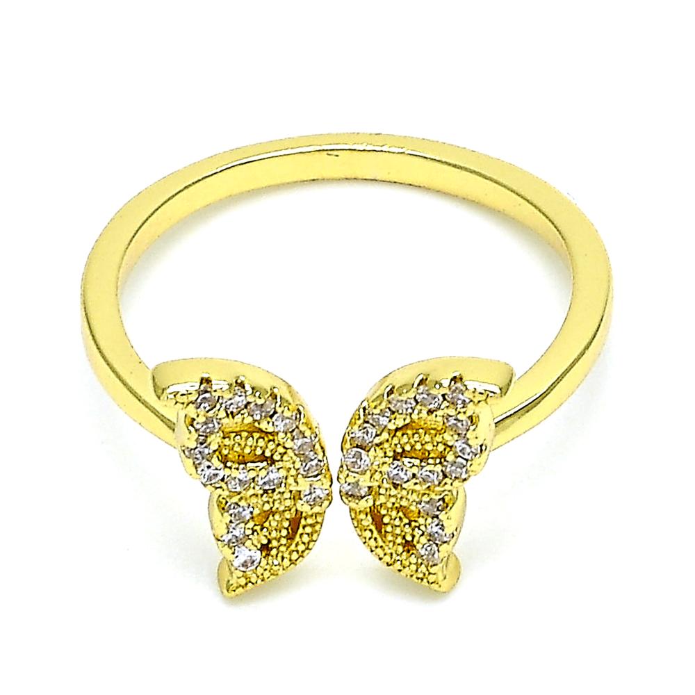 Butterfly Wings Gold Plated Ring