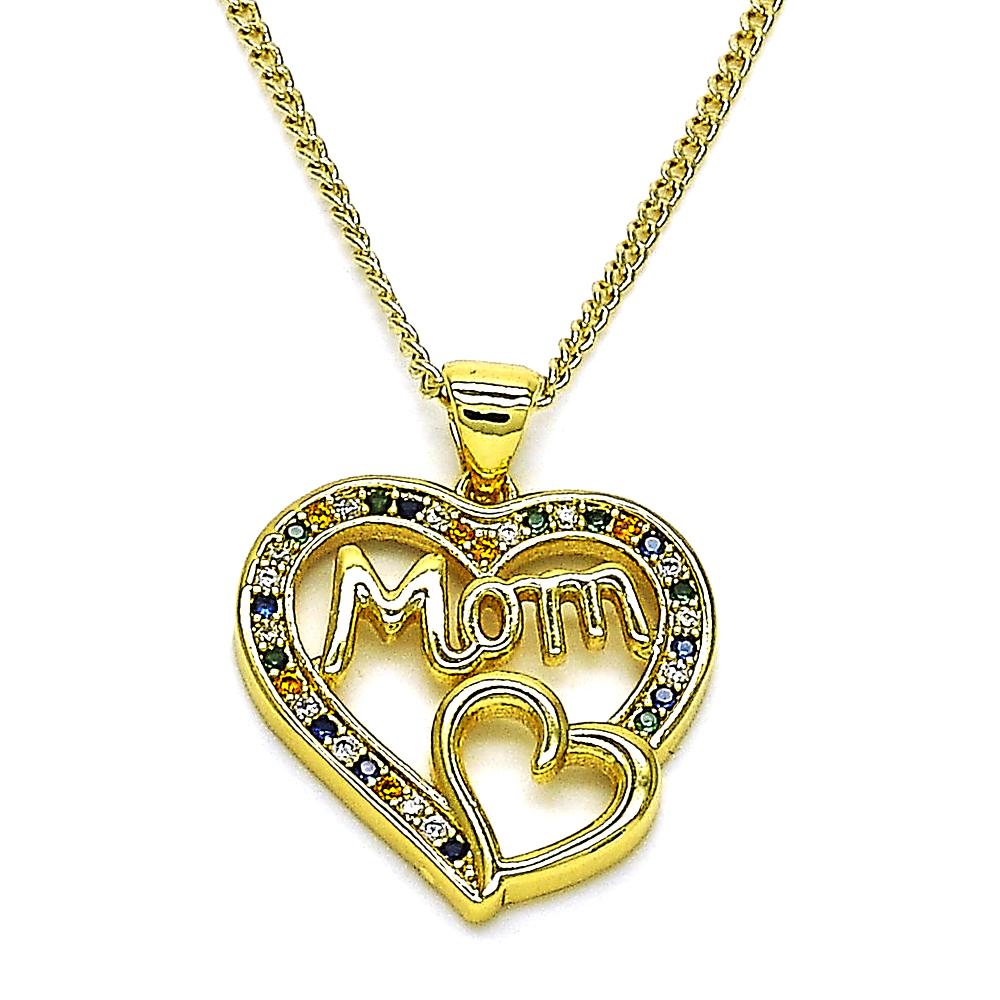 MOM Tri Colored Necklace