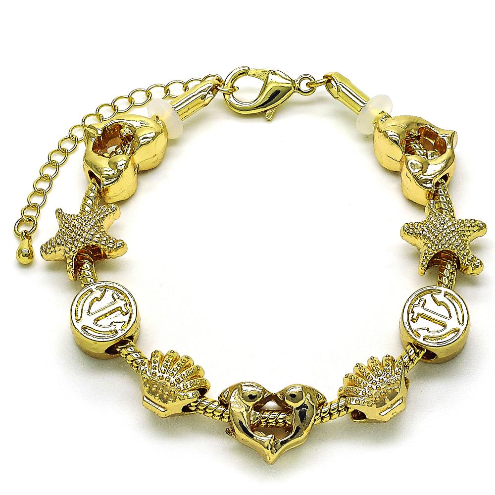 Gold Charmed Bracelet