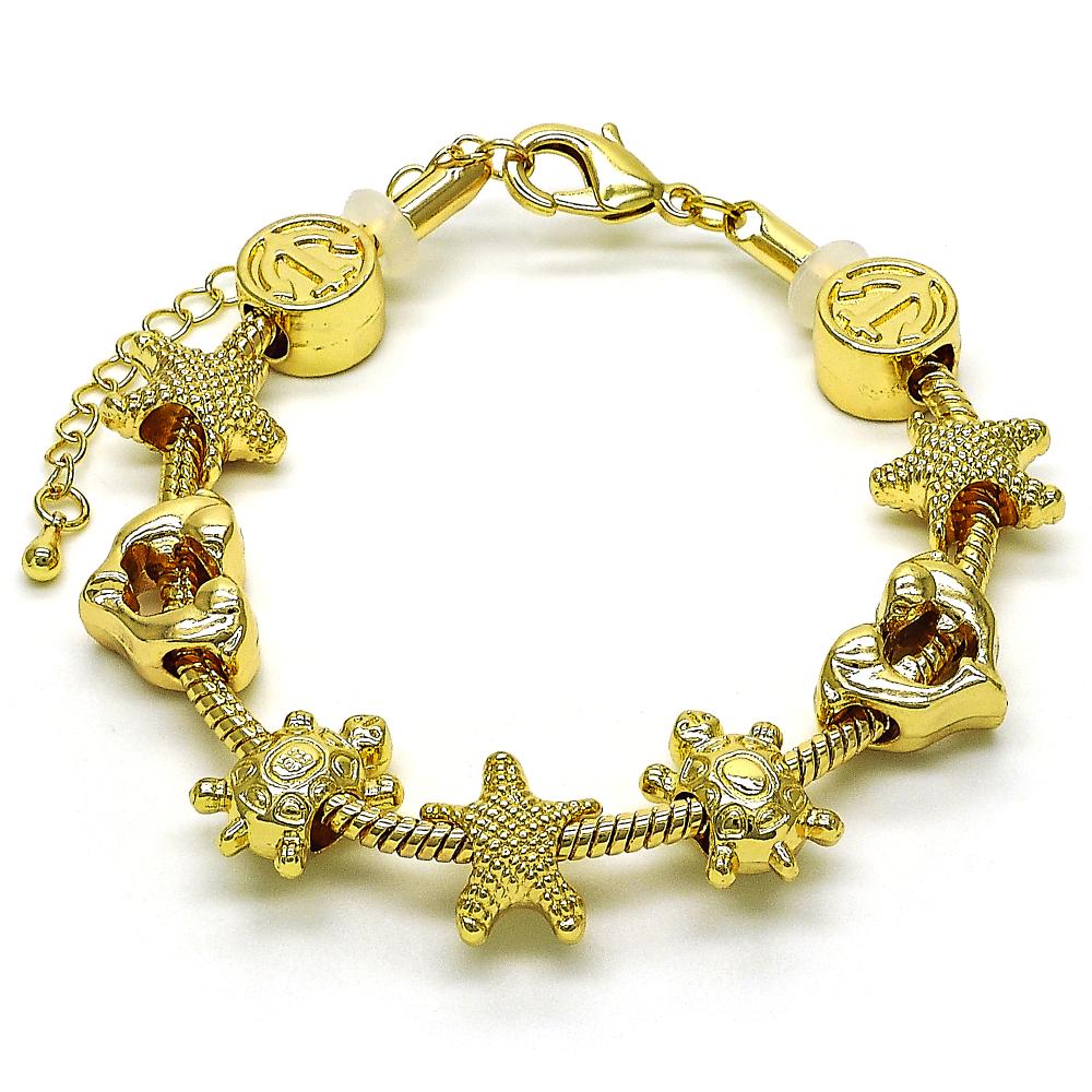 Gold Charmed Bracelet