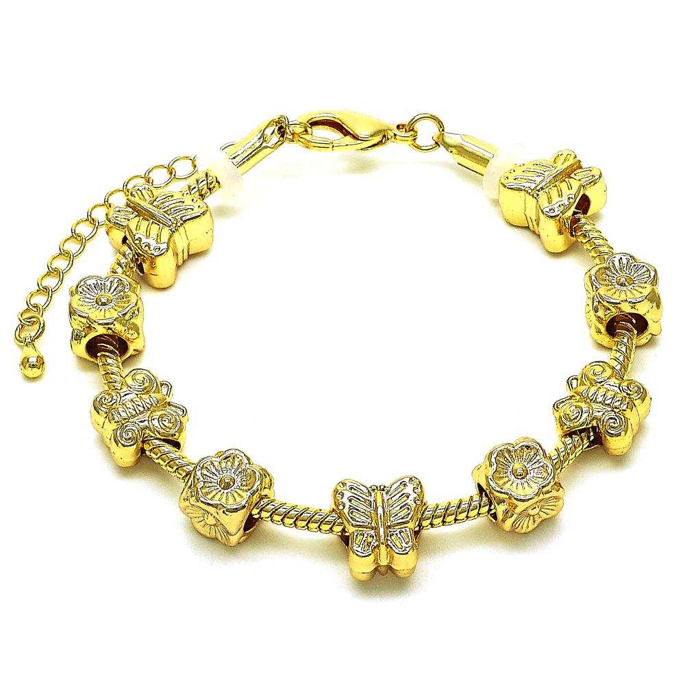 Gold Charmed Bracelet