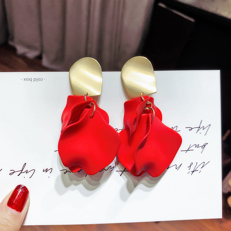Rose Petal Earrings